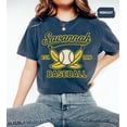 thumbnail image 1 of Retro Savannah Baseball T-Shirt, Vintage Soft Tee, Banana Fan Gift, Summer Sports Shirt, 1 of 5