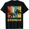 thumbnail image 1 of Retro Savannah Georgia Palm Trees Vacation T-Shirt, 1 of 5