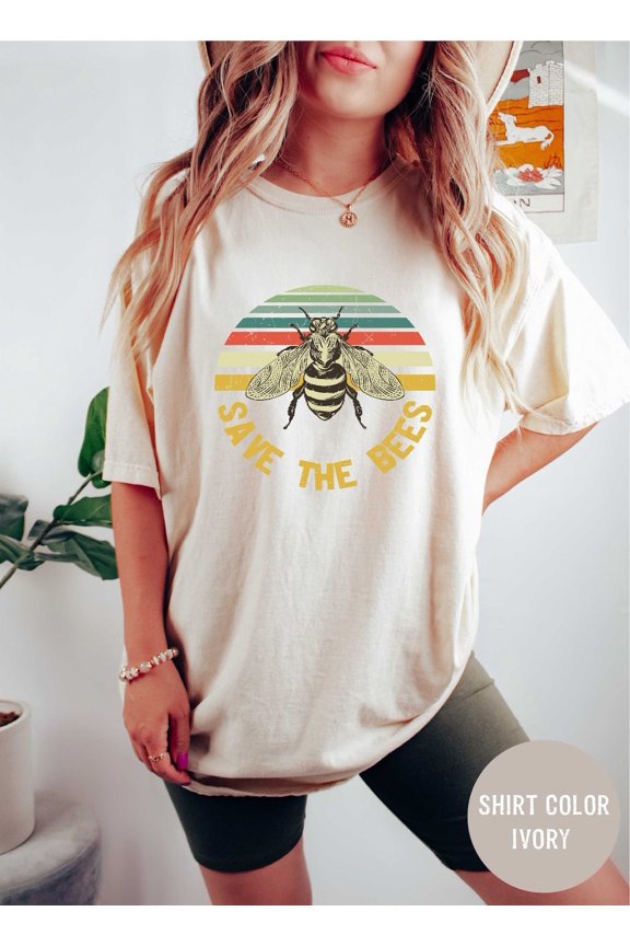 Retro Save The Bees Shirt, Vintage Bee Keeper Shirt TSHIRT All Size S-5XL