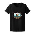 thumbnail image 1 of Retro Say Cheese Camera Heart Graphic Tee - Image by Shutterstock, 1 of 1