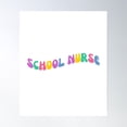 thumbnail image 1 of Retro School Nurse- School Nurse - Registered Nurse Poster Wall Art, Modern Wall Decor, 12x18 UNFRAMED, 1 of 3