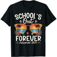 thumbnail image 1 of Retro School's Out Forever Retirement 2025 Retired Teacher Funny Creative Graphic Women T-Shirt, 1 of 4