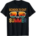 thumbnail image 1 of Retro Schools Out For Summer Last Day Of School Teacher Boy T-Shirt, 1 of 4