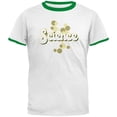 thumbnail image 1 of Retro Science Nerd Mens Ringer T Shirt White-Kelly MD, 1 of 1