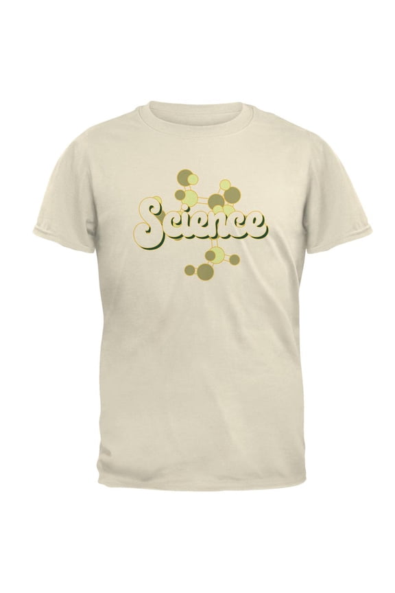 Retro Science Nerd Mens T Shirt Natural MD
