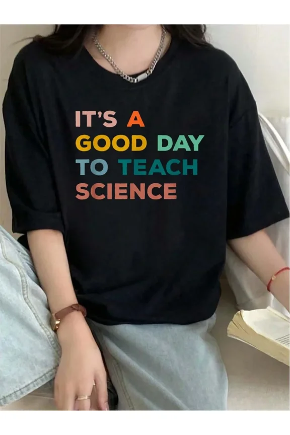Retro Science Teacher T-Shirt It's A Good Day To Teach Science Graphic Tee Vintage STEM Educator Apparel Unisex Short Sleeve Top