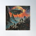 thumbnail image 1 of Retro Scifi Art Poster Wall Art, Modern Wall Decor, 30x30 UNFRAMED, 1 of 3