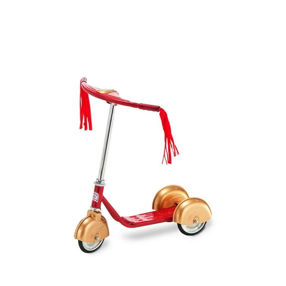Retro Scooter Red & Gold