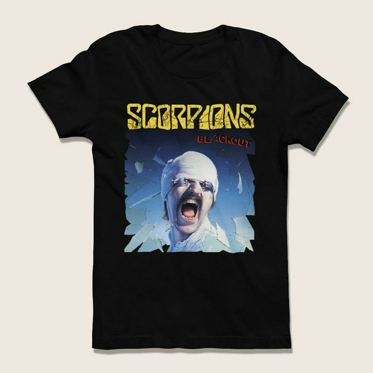 Retro Scorpions Band Blackout Black Unisex T Shirt Walmart