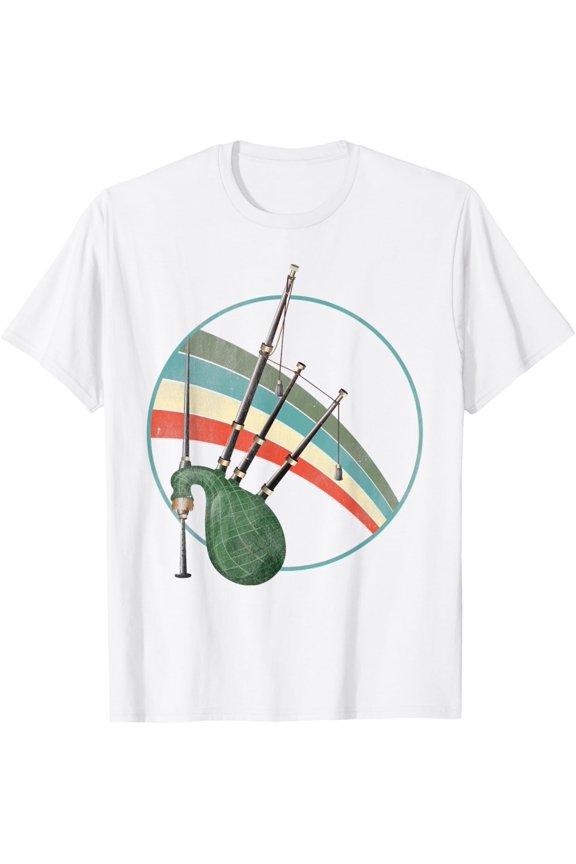 Retro Scottish Bagpipe Scotland Music Bagpipe Player Gift T-Shirt