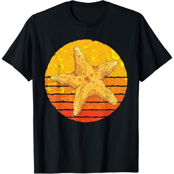 Retro Sea Animal Aquarist Ocean Starfish T-Shirt