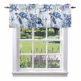 thumbnail image 1 of Retro Sea Turtles Valance Curtain Jellyfish Sea Stars Corals Ocean Animals Window Valances Rod Pocket Short Curtains Window Treatments for Kitchen Bedroom Bathroom Laundry 56" x 16", 1 of 9