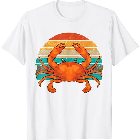 Retro Seafood Crab Lover Crabbing Sea Animal Crab T-Shirt