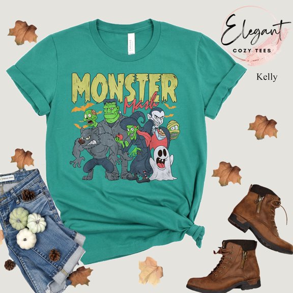 Retro Season Monster Mash Shirt, Retro Season Monster Shirt, Monster Mash Shirt, Monster Season T-Shirt, Season Shirt Sweatshirt All Size S-5XL