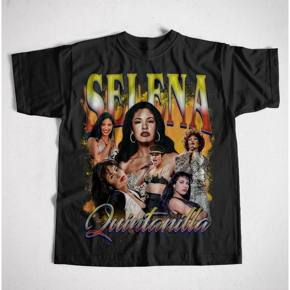 Retro Selena Quintanilla Shirt, Selena Quintanilla Tshirt,Black Color,Size L