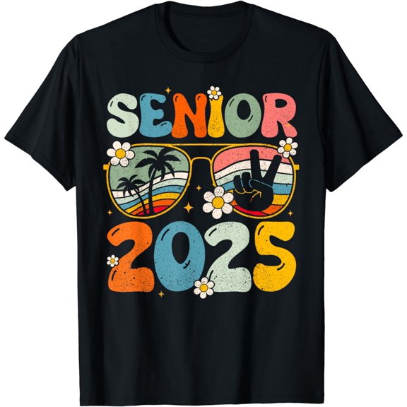 Retro Senior 2025 Back to School Class Of 2025 Graduation T-Shirt