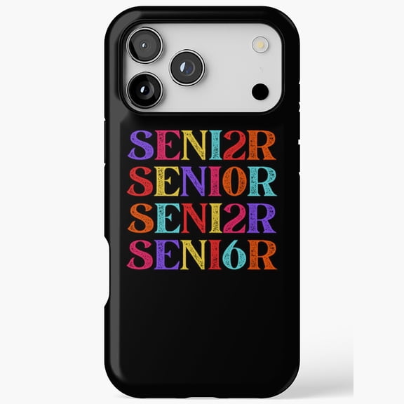 Retro Senior 2026 Class First Day of School iPhone Case 17 11 12 13 14 15 16 Pro Max