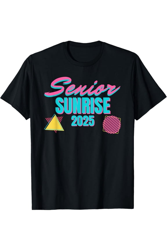 Retro Senior Sunrise 2025 High School Vintage Funny Gifts For Men T-shirt