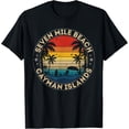 thumbnail image 1 of Retro Seven Mile Beach Cayman Islands Vintage Sunset Tropical Vacation Souvenir Graphic T-Shirt for Men and Women, 1 of 6