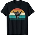 thumbnail image 1 of Retro Shaka & Surf Sign - Cool Vintage Surfer / Surfing Gift T-Shirt, 1 of 5