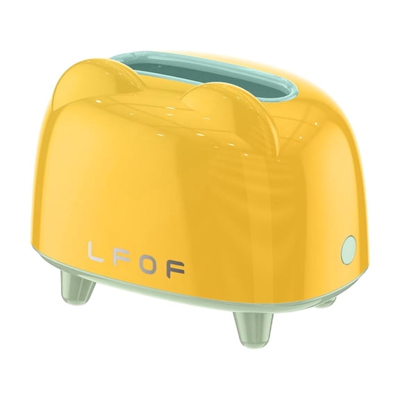 Retro Shape Tissue Box, for Kitchen, Bathroom Vanity Countertops, Bedroom Dressers, Night Stands, Desks and Tables, Creative Gift (Yellow)