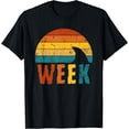 thumbnail image 1 of Retro Shark Fin 70s 80s Week Cool Sharks Ocean Animal Lover T-Shirt, 1 of 4