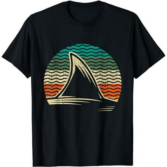 Retro Shark Tail - Marine Biologist Shark Lovers Wildlife T-Shirt