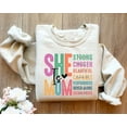 thumbnail image 1 of Retro She is Mom Sweatshirt, Christian Mom Shirt, She is Mom Shirt, Mom Bible Verse Shirt, Cute Mom Shirt, Mother's Day Gift, Religious Gift, 1 of 4