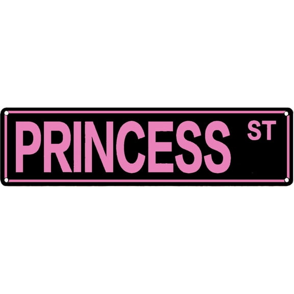 Retro Sign Tin Metal Sign Princess Statement Wall Decor for Home Vintage Bar or Dorm Unique Poster Gift Idea for Girl Women Friends 4x16 Inches