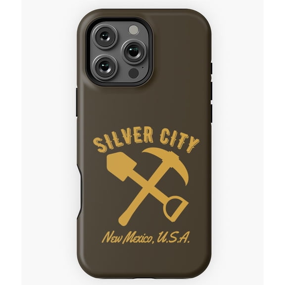Retro Silver City New Mexico Mining Phone Case for iPhone 16 15 14 13 12 11 Pro Max