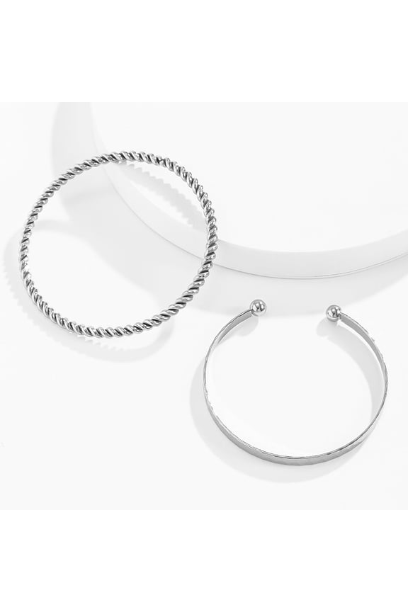 Womens Bracelet Set Retro Metal Multi Element Design European and American Inspired Individually Packed Iron Bracelet