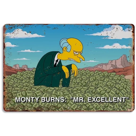 Retro Simpson Cartoon Metal Poster Homer Simpson Plaque Wall Decor Gift For Home Kitchen Office Bathroom Cinema Club Bar Gym Vintage Metal Tin Signs 12x16 Inch