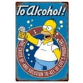 thumbnail image 1 of Retro The Simpsons Metal Tin Sign Homer Beer Poster Retro Duff Sign Custom Vintage Metal Plaque For Bathroom Cinema Farm Bedroom Cafe Wall Decor Gift 12x17 Inch, 1 of 4