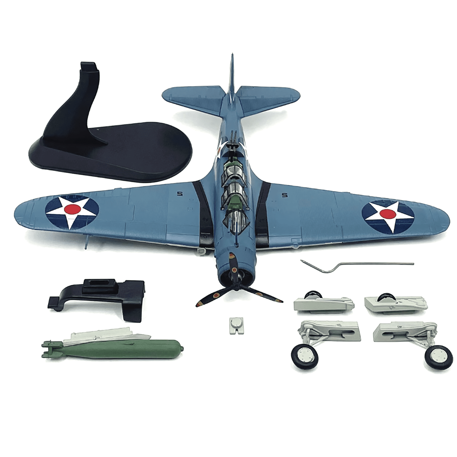 Retro Simulation Model 1:72 American TBD Torpedo Bomber Model Elegant Decoration for Enthusiasts