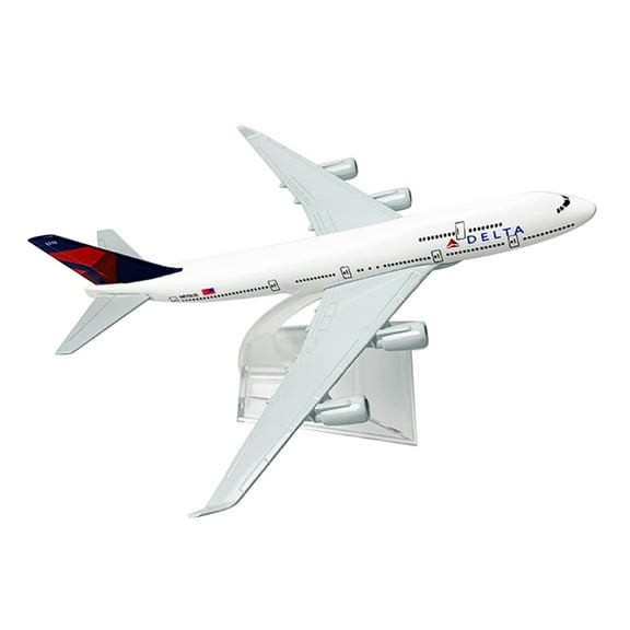 Retro Simulation Toy 1:400 Scale Delta B747 Plane Model Elegant Decoration for Enthusiasts Home Decor