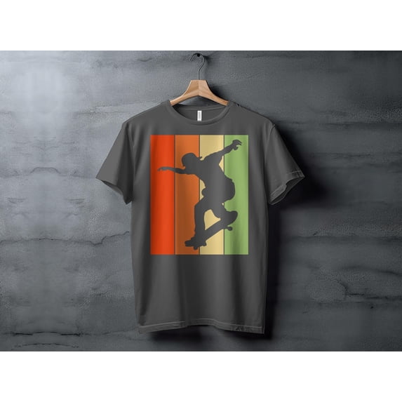 Retro Skateboarding Tshirt, Skateboarder Tshirt, Gift for Him, Funny Mens Shirt, Cool Skateboarder Gift Shirt, Skater Present T-shirt