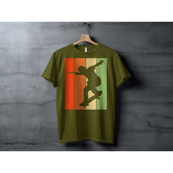 Retro Skateboarding Tshirt, Skateboarder Tshirt, Gift for Him, Funny Mens Shirt, Cool Skateboarder Gift Shirt, Skater Present T-shirt