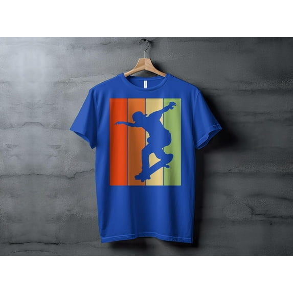 Retro Skateboarding Tshirt, Skateboarder Tshirt, Gift for Him, Funny Mens Shirt, Cool Skateboarder Gift Shirt, Skater Present T-shirt