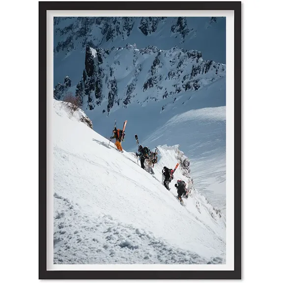 Retro Ski Photography Print: Apres Ski Wall Art, Matte Canvas Stretched, Posters for Room Bedroom Living Room Bathroom Wall Decor, Posters & Art Prints, Gift.