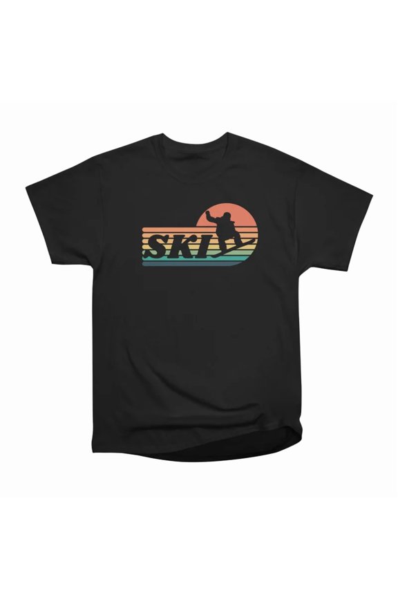 Retro Ski winter sports T-Shirt Tee Gift For Him Merch For Her Apparel For Friend