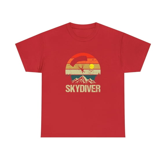 Retro Skydiver Shirt, Vintage Skydiving T-Shirt, Father's Day Dad -ID: 2111