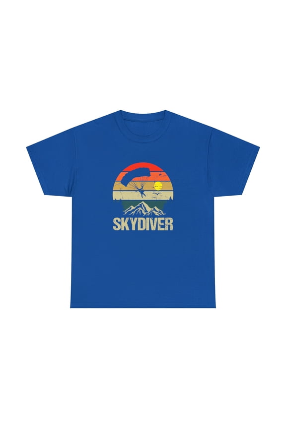 Retro Skydiver Shirt, Vintage Skydiving T-Shirt, Father's Day Dad -ID: 2111