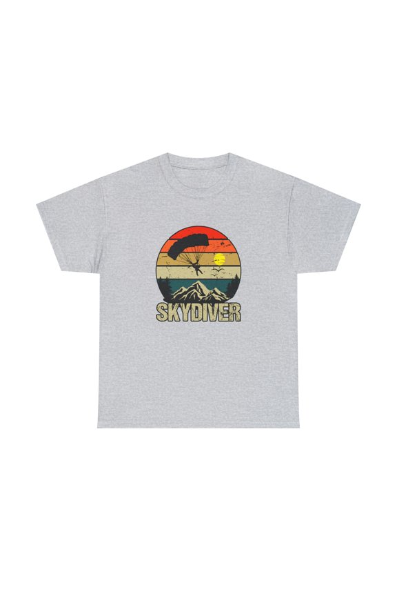 Retro Skydiver Shirt, Vintage Skydiving T-Shirt, Father's Day Dad -ID: 2111