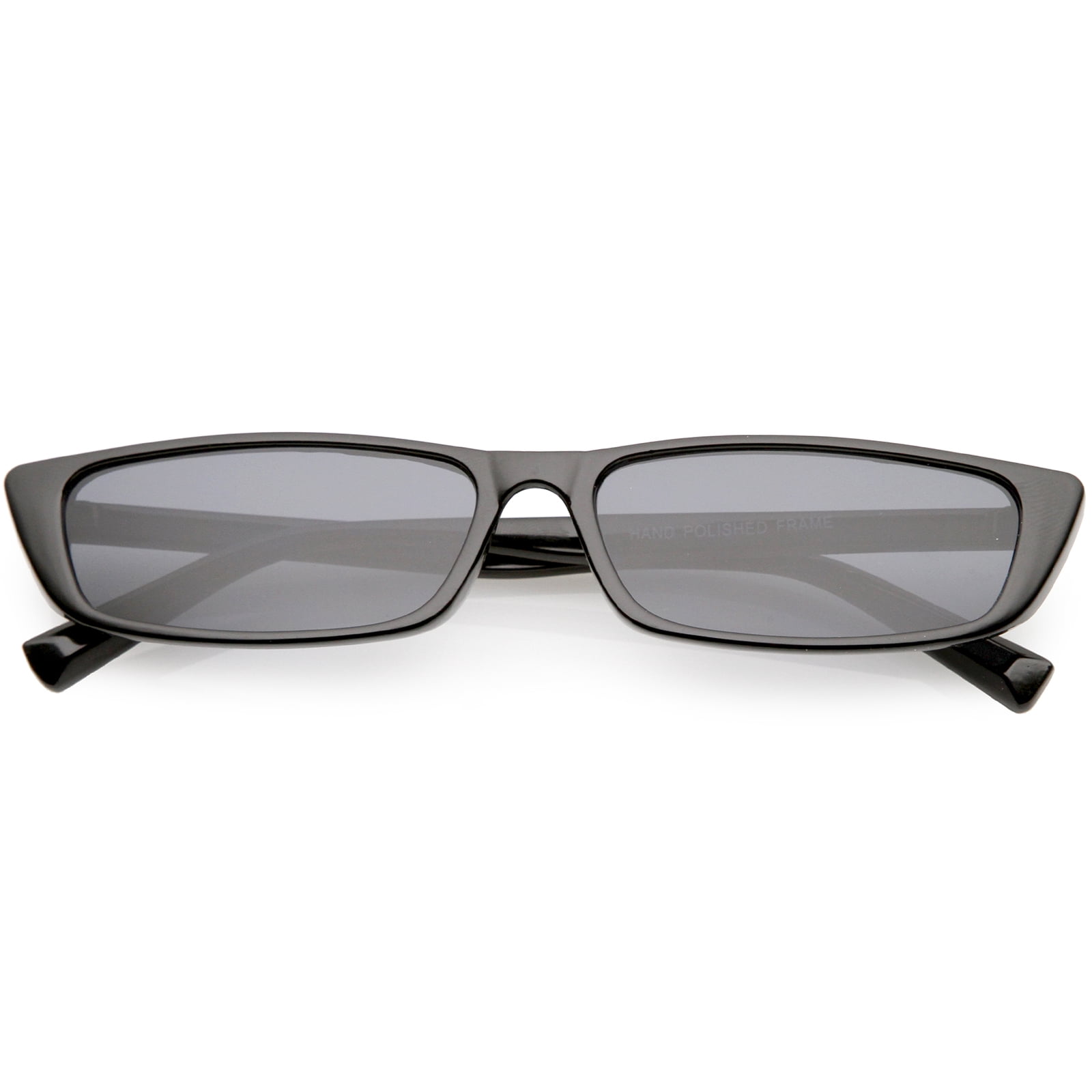 Polarized Rectangular Sunglasses Retro Square Thin Slim Shades UV Protection Small Rectangle Sunglasses Mens Womens Square Thin Retro  main image 2