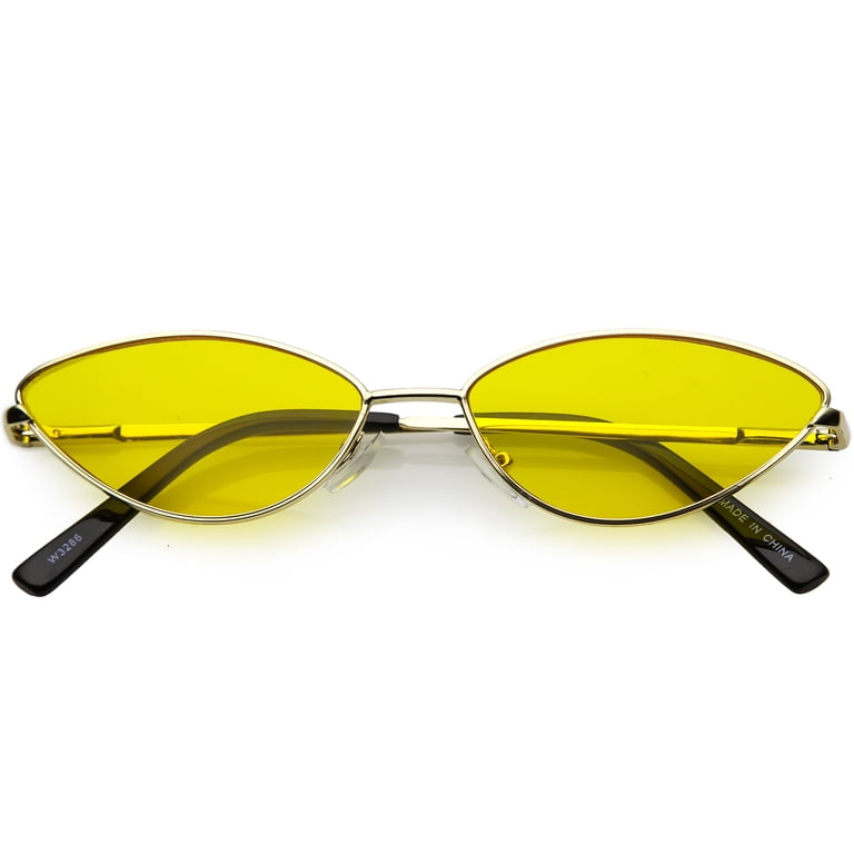 Retro Small Metal Cat Eye Sunglasses For Women Color Tinted  display picture 1