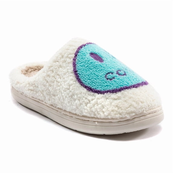 Retro Smile Face Slippers for Women Men Cute Soft Plush House Slippers Indoor Outdoor Warm Lightweight Fuzzy Slides