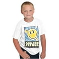 thumbnail image 1 of Retro Smile World Tour Positive Vibes Crewneck T Shirts Boy Girl Teen Brisco Brands S, 1 of 5