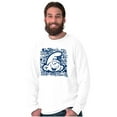 thumbnail image 1 of Retro Smurf Cool 90s Graffiti Vibes Long Sleeve TShirt Men Women Brisco Brands S, 1 of 6