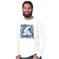 thumbnail image 1 of Retro Smurf Cool 90s Graffiti Vibes Long Sleeve TShirt Men Women Brisco Brands X, 1 of 6