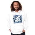 thumbnail image 1 of Retro Smurf Cool 90s Graffiti Vibes Unisex Plus Size Hoodie Brisco Brands 5X, 1 of 5